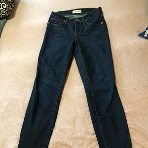 MadeWell, super high rise dark wash skinny jeans!!